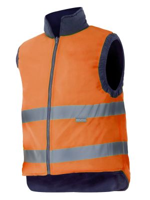 Chalecos reflectantes velilla acolchado reversible alta visibilidad de poliéster vista 1
