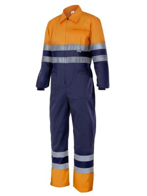 Buzos y monos reflectantes velilla mono bicolor alta visibilidad de algodon vista 1