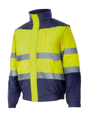 Chaquetas y parkas reflectantes velilla acolchada bicolor alta visibilidad de poliéster vista 1