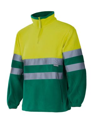 Forros polares reflectantes velilla forro polar bicolor alta visibilidad de poliéster vista 1