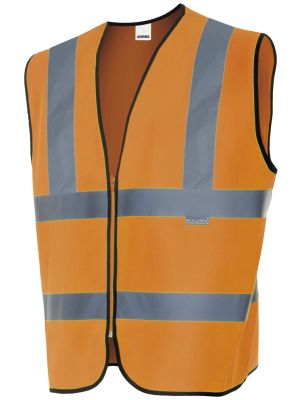 Chalecos reflectantes velilla alta visibilidad en hombros de poliéster para personalizar vista 1