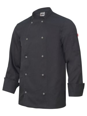 Chaquetas de cocinero velilla de cocina con automaticos manga larga de algodon para personalizar vista 1