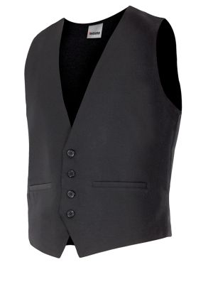 Chalecos de hostelería velilla sala sin solapa de poliéster para personalizar vista 1