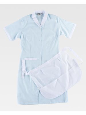 Batas sanitarias workteam b6300 de poliÃ©ster vista 2