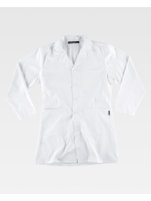 Batas sanitarias workteam b6701 de poliÃ©ster vista 2