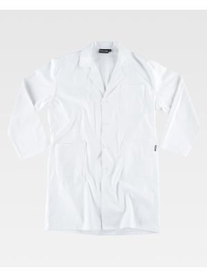 Batas sanitarias workteam b7111 de 100% algodÃ³n para personalizar vista 2