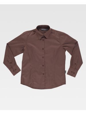 Camisas de trabajo workteam entallada seÃ±ora de poliÃ©ster vista 1