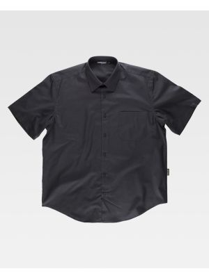 Camisas de trabajo workteam manga corta cuello clasico de poliÃ©ster para personalizar vista 1