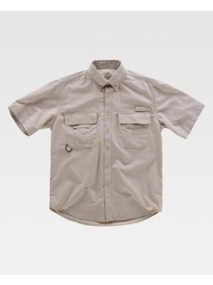 Camisas de trabajo workteam manga corta safari abertura vista 1