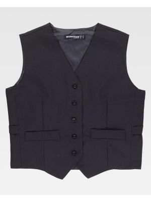 Chalecos de hostelerÃ­a workteam b9030 de poliÃ©ster vista 2