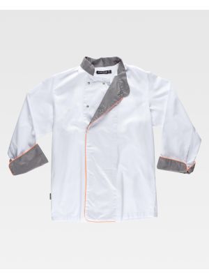 Casacas sanitarias workteam b9240 de poliÃ©ster para personalizar vista 2