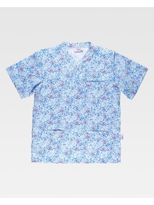 Casacas sanitarias workteam b9805 de poliÃ©ster vista 2