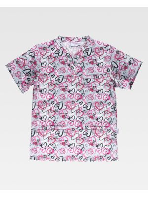 Casacas sanitarias workteam b9807 de poliÃ©ster vista 2