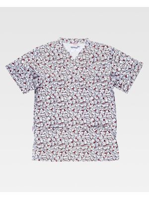 Casacas sanitarias workteam b9809 de poliÃ©ster vista 2