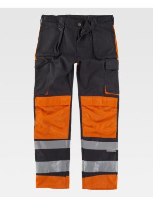 Pantalones reflectantes workteam reflectante combinado de poliÃ©ster para personalizar vista 1