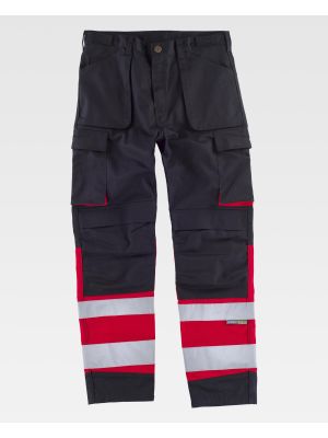 Pantalones reflectantes workteam c2919 de poliÃ©ster para personalizar vista 1