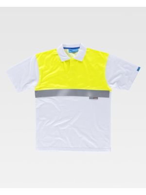 Polos reflectantes workteam mc combinado reflectante de 100% algodÃ³n vista 1