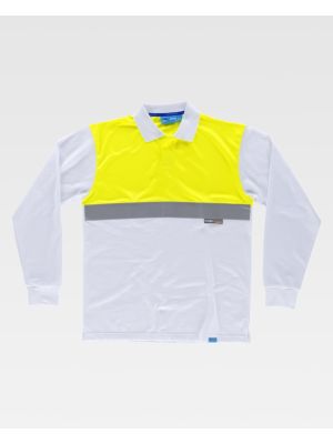 Polos reflectantes workteam ml combinado reflectante de 100% algodÃ³n para personalizar vista 1