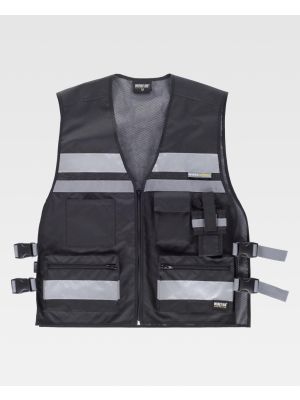 Chalecos reflectantes workteam oxford con ajustes reflectantes de poliÃ©ster vista 1