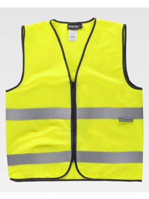 Chalecos reflectantes workteam alta visbilidad cintas reflectantes de poliÃ©ster vista 1