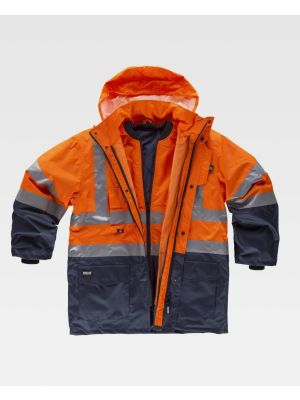 Chaquetas y parkas reflectantes workteam convertible 5 en 1. de poliÃ©ster para personalizar vista 1