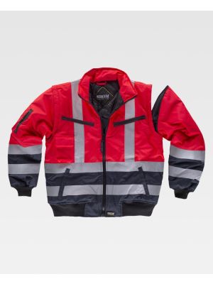 Chaquetas y parkas reflectantes workteam piloto acolchada combinada de poliÃ©ster vista 1