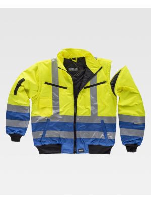 Chaquetas y parkas reflectantes workteam piloto acolchada de poliÃ©ster para personalizar vista 1