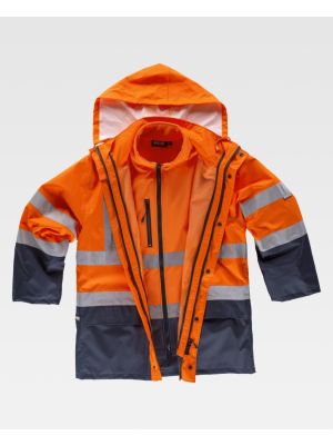 Chaquetas y parkas reflectantes workteam convertible 4 en 1. de poliÃ©ster vista 1