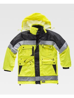 Chaquetas y parkas reflectantes workteam acolchada combinada de poliÃ©ster vista 1