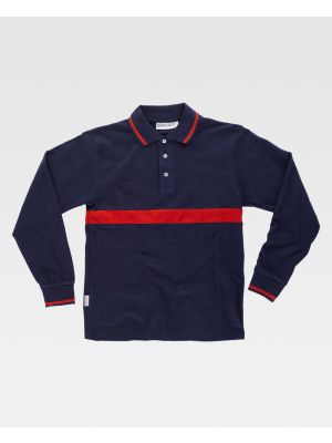 Polos reflectantes workteam combinado ml en tejido pique algodon de poliÃ©ster vista 1