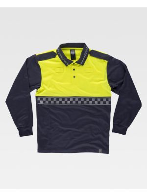 Polos reflectantes workteam combinado ml micropique en con reflectante damero de poliÃ©ster vista 1