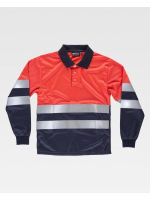 Polos reflectantes workteam c3877 de poliÃ©ster para personalizar vista 1