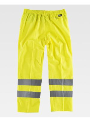 Pantalones reflectantes workteam alta visibilidad c3915 de algodon vista 1