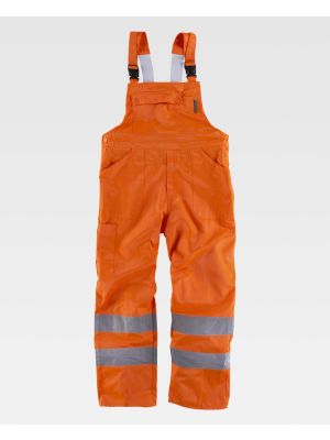 Petos de trabajo workteam alta visibilidad y media espalda cubierta de algodon para personalizar vista 1