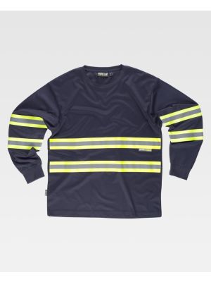 Camisetas reflectantes workteam ml tejido pique de poliÃ©ster vista 1