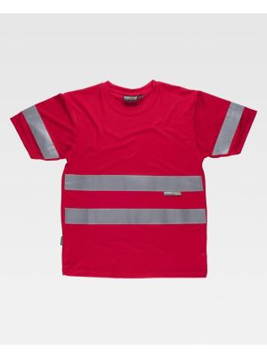 Camisetas reflectantes workteam mc ojo de perdiz cintas reflectantes de poliÃ©ster vista 1
