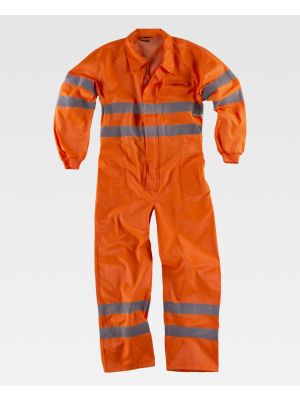 Buzos y monos reflectantes workteam buzo alta visibilidad de algodon para personalizar vista 1