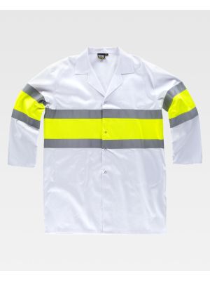 Batas sanitarias workteam c7102 de poliÃ©ster para personalizar vista 2