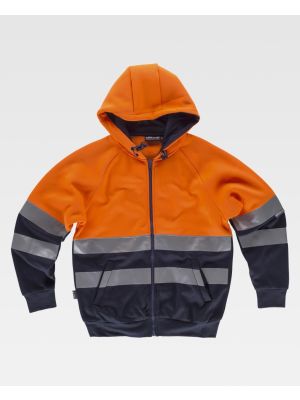 JersÃ©is y sudaderas reflectantes workteam capucha con cordon elastico de poliÃ©ster vista 1