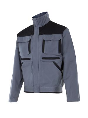 Chaquetas y cazadoras de trabajo velilla cazadora bicolor multibolsillos de algodon vista 1