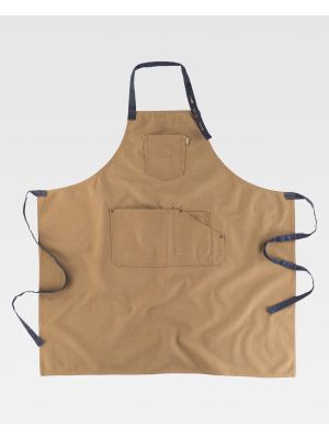 Delantales de hostelerÃ­a workteam m712 de 100% algodÃ³n para personalizar vista 1