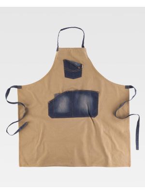 Delantales de hostelerÃ­a workteam m720 de 100% algodÃ³n vista 1