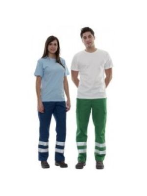 Pantalones de trabajo valento drill de poliéster con publicidad vista 1