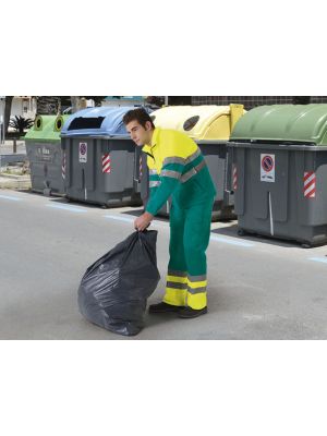 Pantalones reflectantes valento train de algodon con logo vista 1