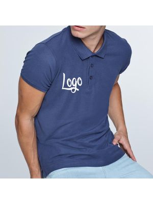 Polos para trabajar roly star de 100% algodón con impresión vista 2