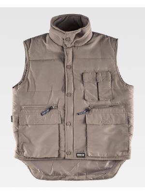 Chalecos de trabajo workteam chaleco acolchado cuello alto de poliÃ©ster vista 1