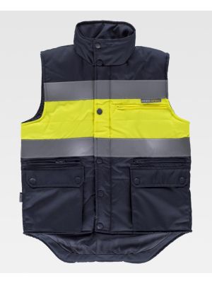 Chalecos reflectantes workteam combinado acolchado tejido oxford de poliÃ©ster vista 1