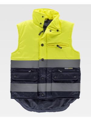 Chalecos reflectantes workteam s4035 de poliÃ©ster con impresiÃ³n vista 2