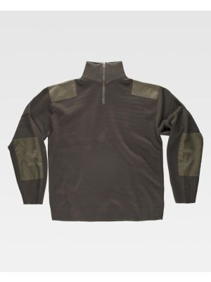 Sudaderas para trabajar workteam cuello alto punto grueso de acrÃ­lico con impresiÃ³n vista 1
