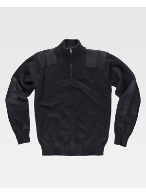 Sudaderas para trabajar workteam cuello alto punto grueso media cremallera de 100% algodÃ³n vista 1